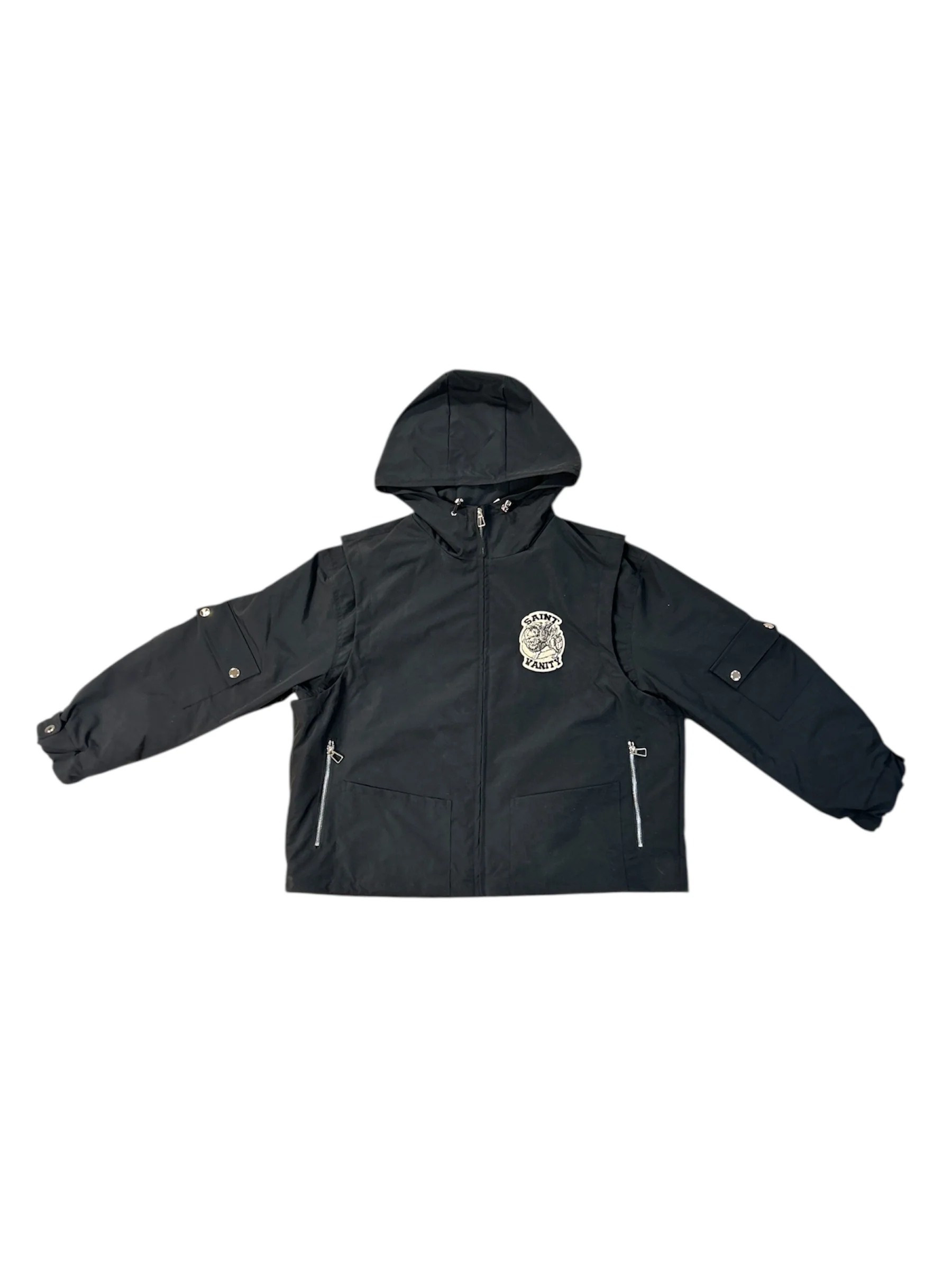 2026 BLACK CARGO NYLON JACKET+
