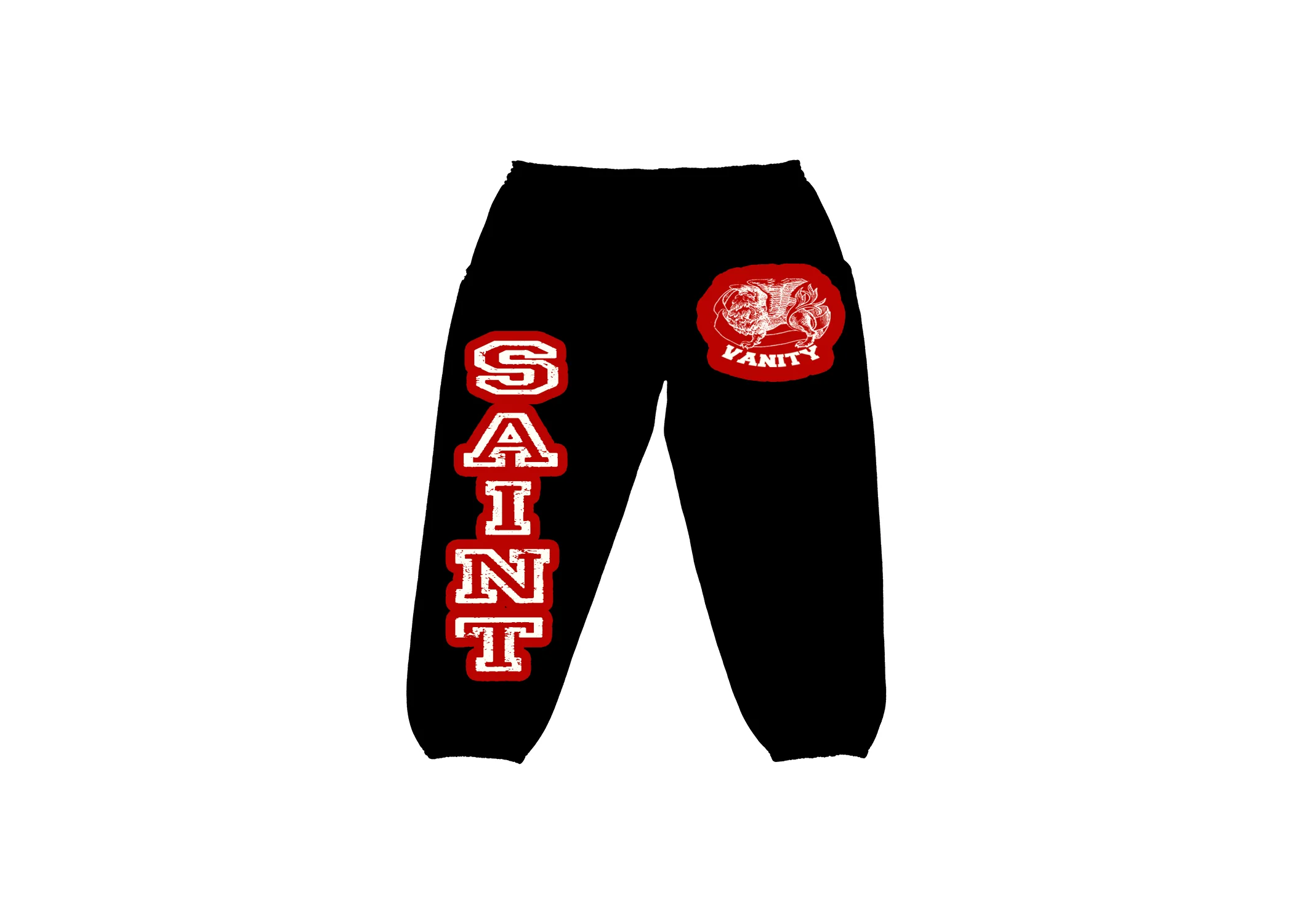BLACK & RED VARSITY SWEATS + - Image 2