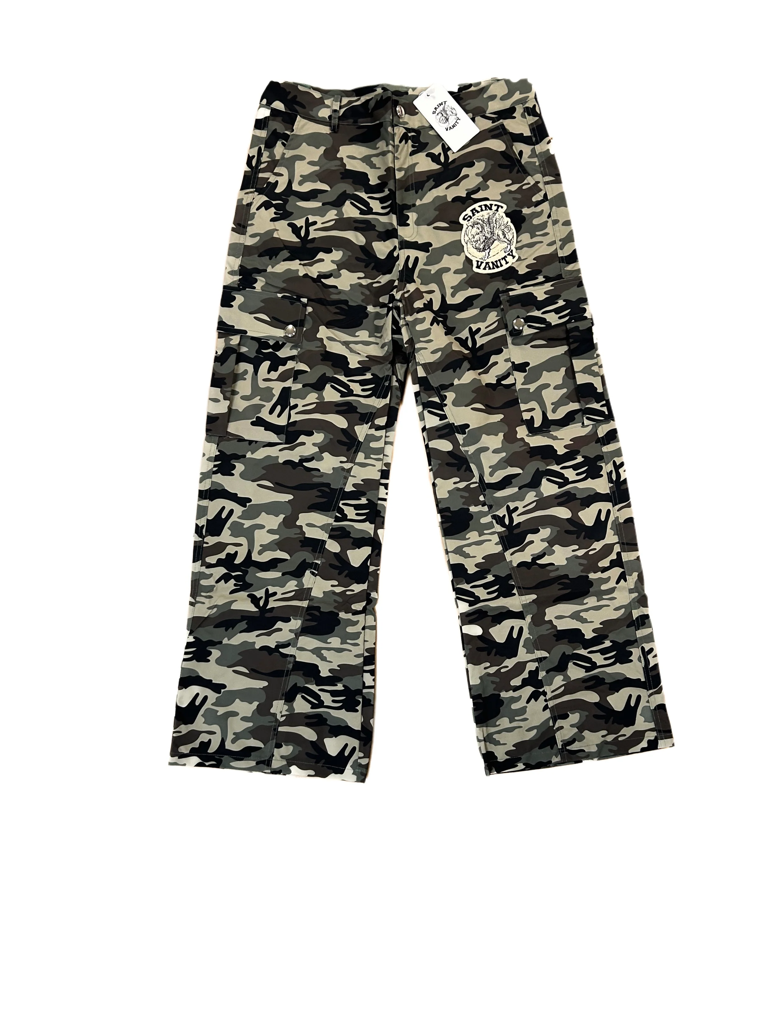 GREEN CAMO PANTS
