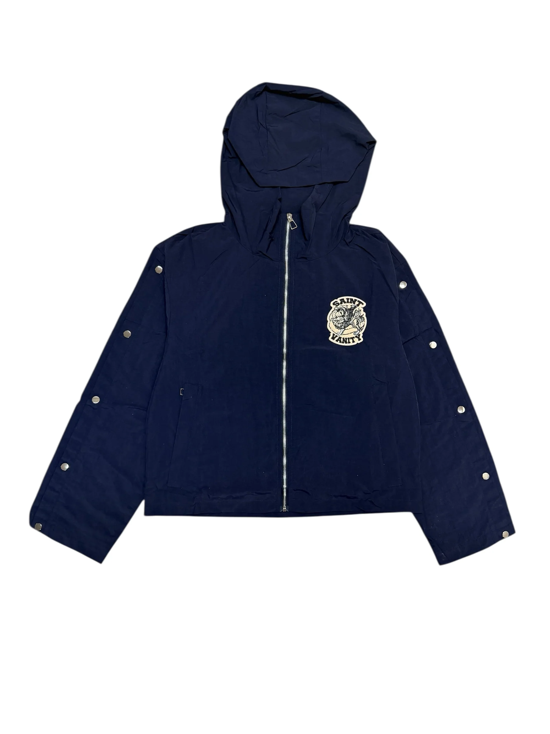 MIDNIGHT BLUE NYLON JACKET+