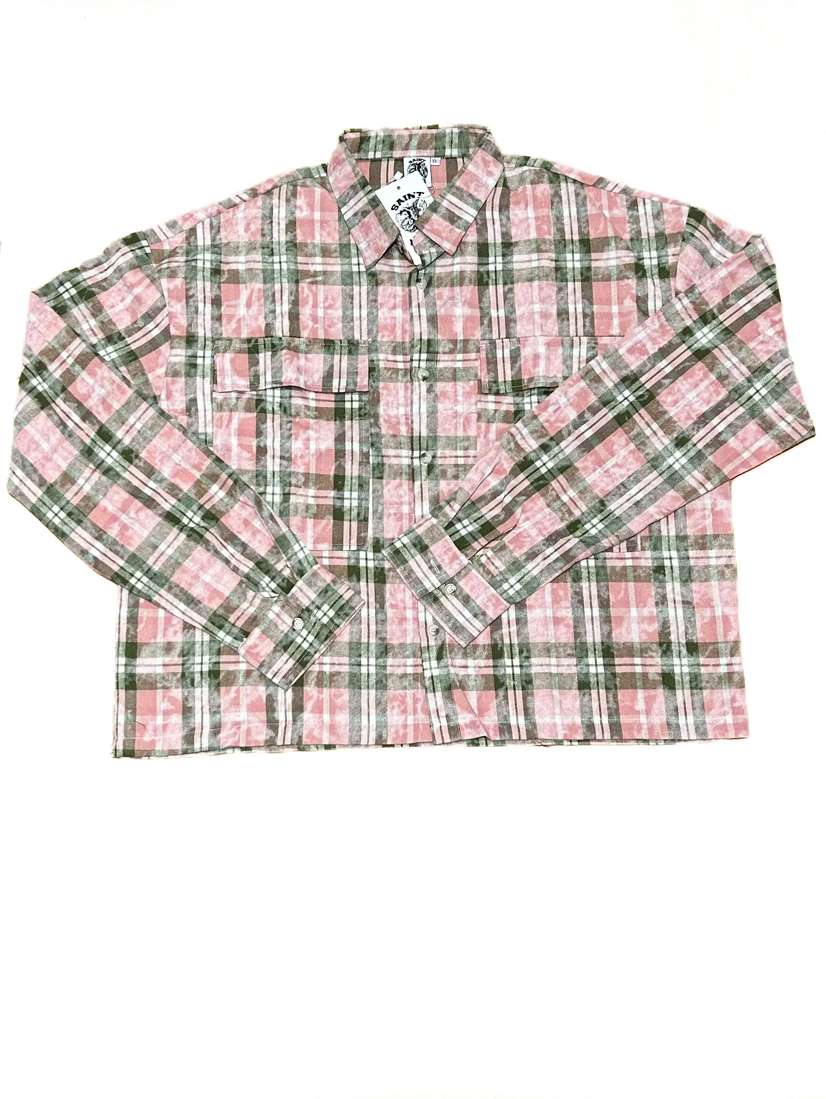 Pink & Green Flannel