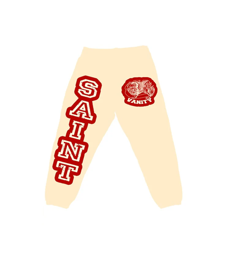 CREAM/RED VARSITY SWEATS