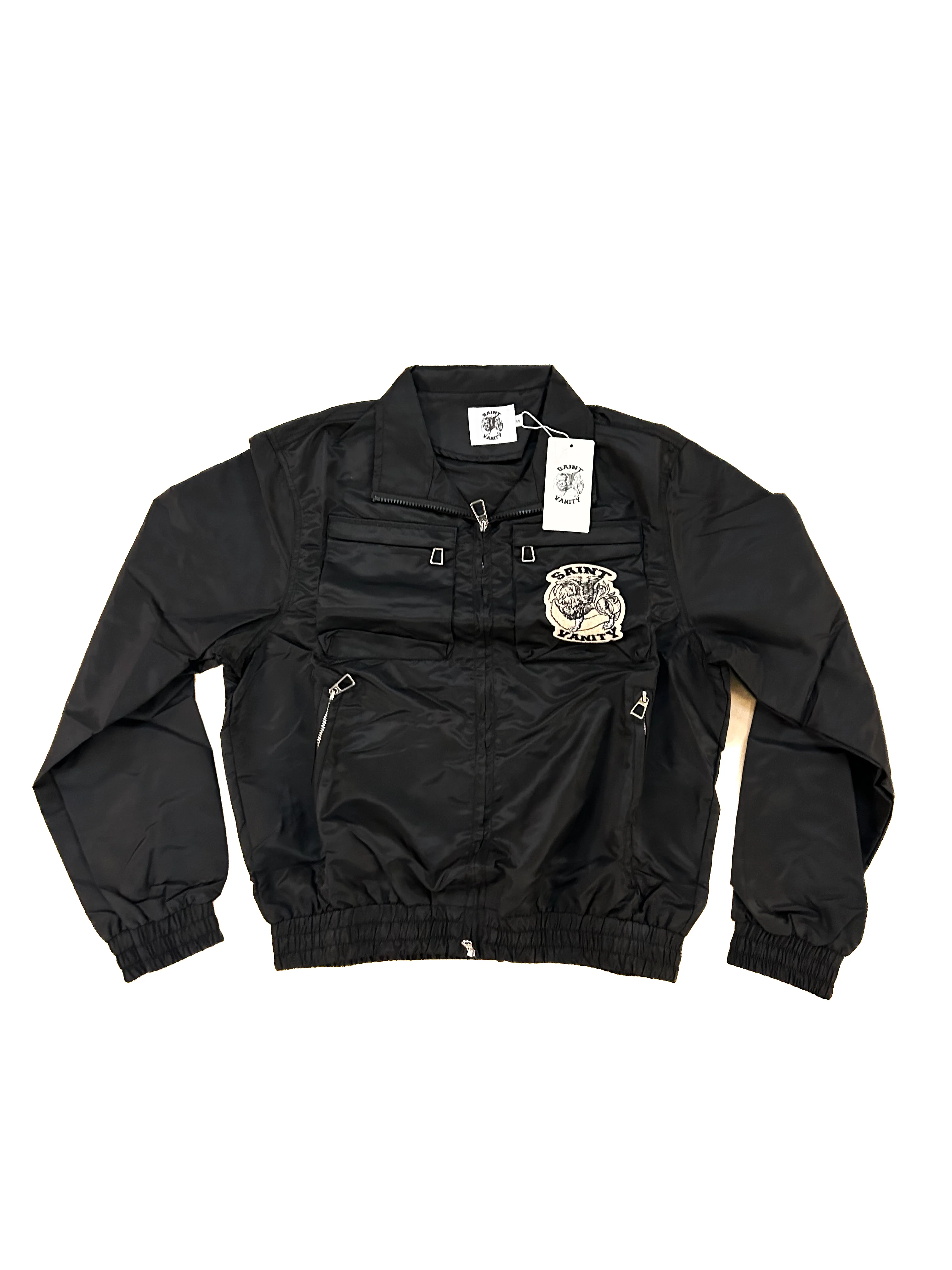 BLACK CARGO JACKET+