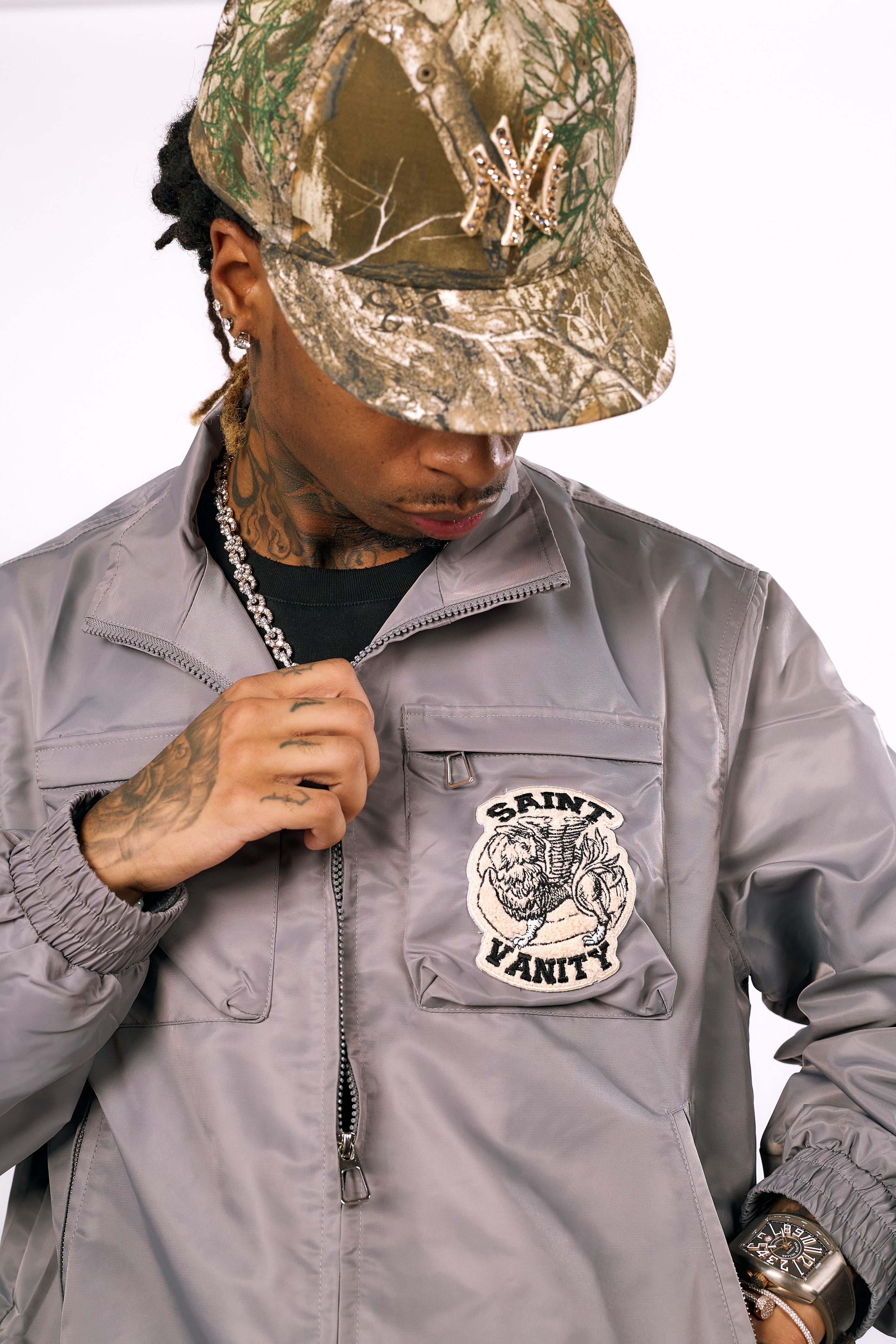 GREY CARGO JACKET+ - Image 6