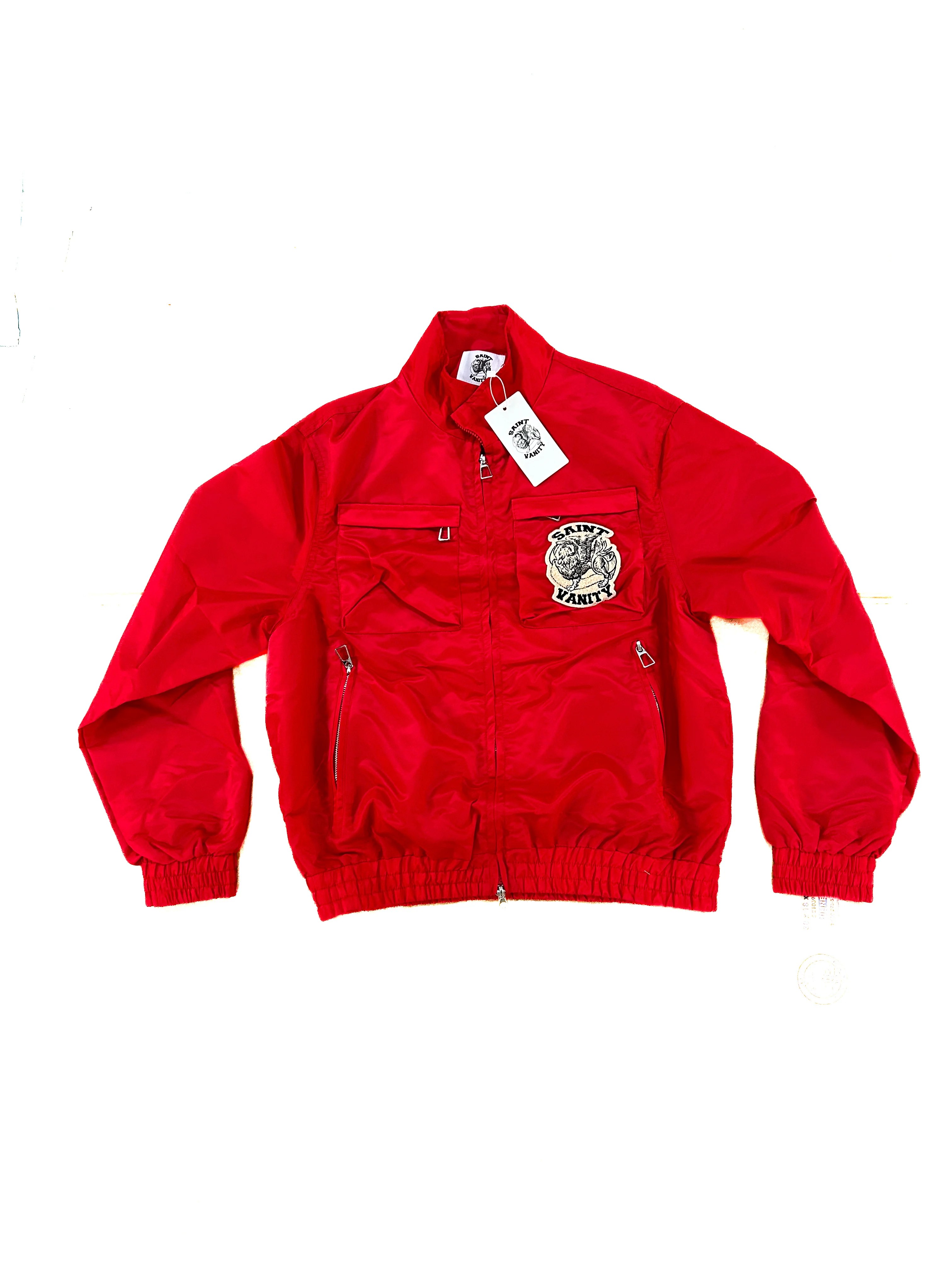 RED CARGO JACKET+